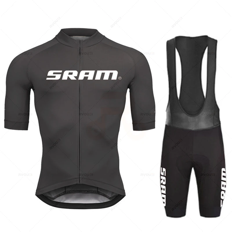 Cycling Gear Brands - 2027 Sram Pro Radtrikot-Sets Herren Trägerhose